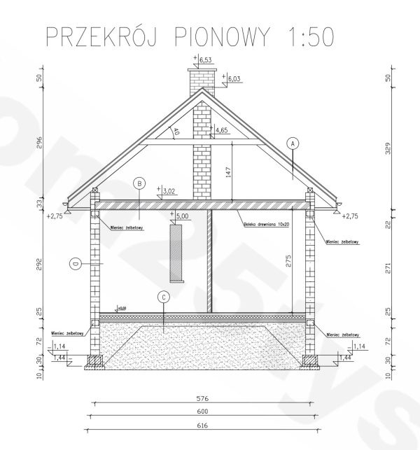 Projekt Domu M Luna Rekreacyjny